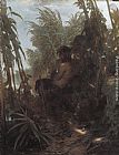 Arnold Paintings - Pan im Schilf by Arnold Bocklin